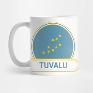 Tuvalu Country Badge - Tuvalu Flag Mug